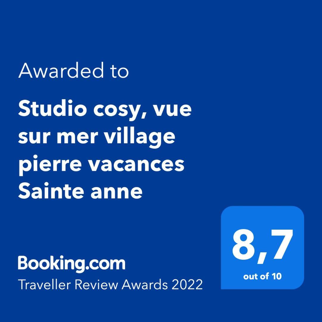 Studio Cosy, Vue Sur Mer Villages Vacances Sainte Anne Cheques Vacances Acceptes Szoba fotó